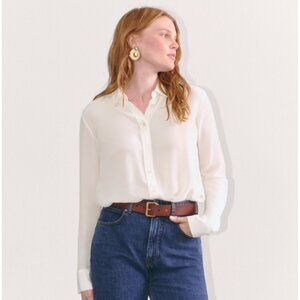 Everlane "Must-Have Shirt" in Washable Silk (Size 2), Never Worn